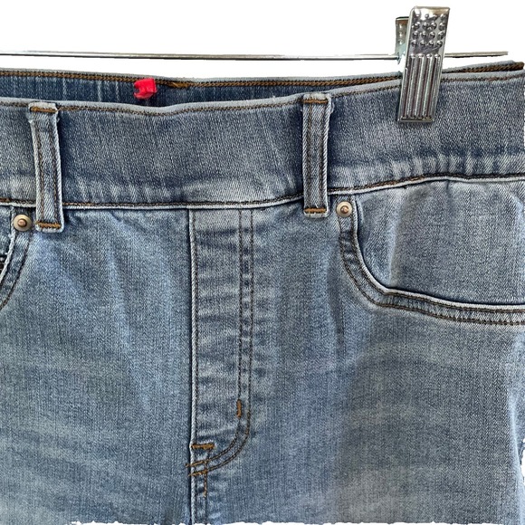 Spanx Jeans Blue Light Wash High-Waisted Pull-On‎ Skinny Jeans - Picture 1 of 7